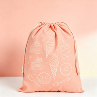 Pochette à cordon personnalisée en toile vierge motif dessin animé pour femme, sac de rangement réutilisable anti-poussière pour baskets, bottes, chaussures et organisation de voyage