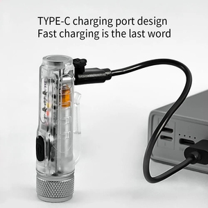 S11 Mini Pocket USB sạc Keychain LED Đèn Pin chất lượng cao siêu ray <span class=keywords><strong>400</strong></span> lumens <span class=keywords><strong>Torch</strong></span> với sst20 LED cảnh báo ánh sáng - Product Image 4