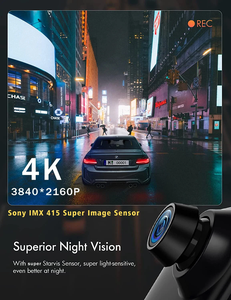 Xe DVR 4k 12 inch gương Carplay & Android Auto không dây Miracast ống kính kép 1080p Video Recorder Wifi kết nối GPS navigation - Product Image 3
