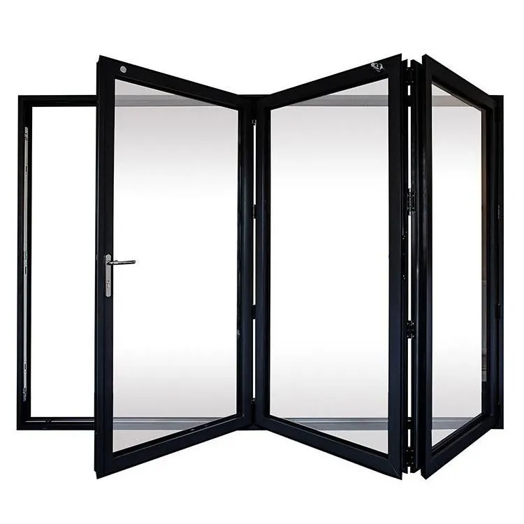 Aluminium Frame/Wooden Frame Folding Glass Windows Folding Doors