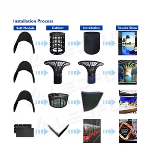 Écran publicitaire incurvé personnalisé TOALED 4K, colonne d'affichage LED cylindrique flexible pour intérieur - Product Image 6