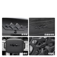 Pour Leopard Titanium 7 : Ensemble d'emblèmes de voiture avant et arrière, badges de coffre en ABS chromé, accessoires extérieurs pour BAO Titan 7 2024 2025
