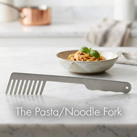 Nouvelle fourchette à pâtes, fourchette en acier inoxydable 304 en forme de peigne, outil de service robuste pour spaghetti, ustensile de cuisson traditionnel italien pour nouilles