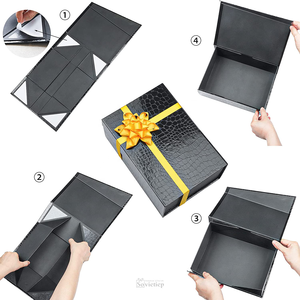 Hochwertige Geschenk papier verpackung Falt schachtel mit Magnet deckel - Product Image 2