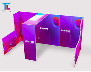 Tianlang Personnalisé Imprimé 10x20ft Portable Tissu En Aluminium Boîte À Lumière Modulaire Facile À Démonter Assemblage ForBackdrop Salons Commerciaux - Product Image 1