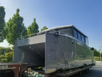 10m aluminium Vitesse puissance Bateau yacht cabine cruiser maison catamaran loisirs Bateau à vendre