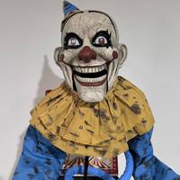 Boîte Clown Électrique Fantôme Halloween Décor Horreur Intérieur Extérieur Accessoires Animatronic Électrique Drôle Joker Rougeoyant Animé Balançant