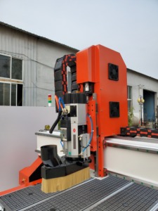 <span class=keywords><strong>Meilleur</strong></span> prix 4 * 8ft 1325 3d cnc bois ATC routeur sculpture machine avec 9KW broche pour meubles porte KFC - Product Image 4