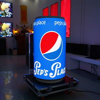 Écran LED personnalisé en forme de boîte avec panneaux LED flexibles – Écran d'affichage LED spécial