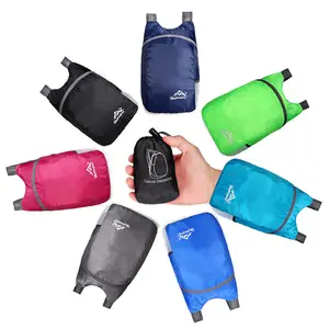 Hot Sale Leichter Klapp rucksack Wandert age Packs Outdoor Kordel zug Reise Faltbarer Rucksack