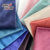 KINGCASON Vente en gros usine Tissu velours Velboa double face 200GSM à poils courts, super doux, imprimé couleur personnalisée pour doublure de pyjamas