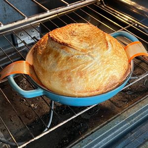 Nồi gang tráng men XLT 6 lít dùng làm bánh mì sourdough, có nắp, đường kính 24CM, tráng men gốm dày - Product Image 2