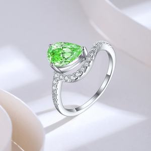 เครื่องประดับที่ดีแหวนหมั้นนิรันดร์สัญญาแหวน925เงินแท้ผู้หญิงน่ารักแหวนแต่งงานสำหรับสุภาพสตรีลูกบาศก์เซอร์โคเนีย - Product Image 3