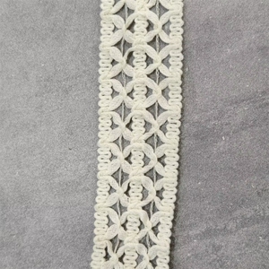 Versatile passamaneria in filo di cotone per accessori di abbigliamento, mobili, abiti da sposa - Product Image 2