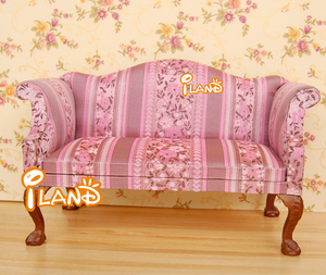 Iland – canapé en cuir miniature, <span class=keywords><strong>chaise</strong></span> Double, poupée de mode 1:6, meubles de salon en <span class=keywords><strong>bois</strong></span>, série Boutique - Product Image 4