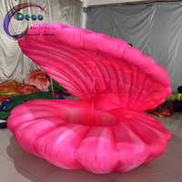 Belle scène géante de haute qualité props coquille de mer gonflable rose