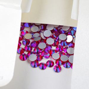 DIYカップヘルメットガラスストーンフラットバックコールドフィックスノンホットフィックスクリスタルサイアムABラインストーン工場卸売 - Product Image 6