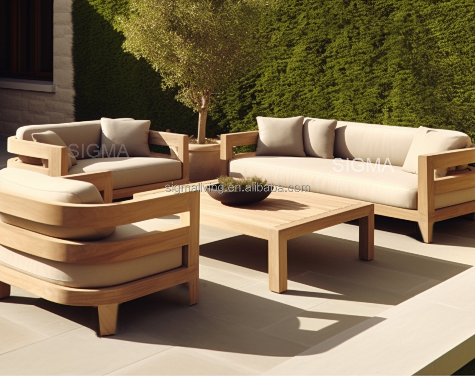 outdoor lounge patio set wooden furniture outdoor sofa set teak outdoor