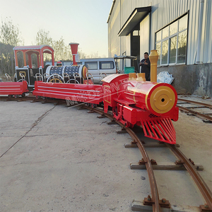 รถไฟรางเหล็กคุณภาพสูงสำหรับทุกเพศทุกวัย ใช้พลังงานแบตเตอรี่ รับน้ำหนักได้ 500 กก. ระยะทางวิ่ง 80 กม. สำหรับใช้งานเชิงพาณิชย์กลางแจ้ง - Product Image 6