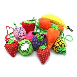 Fruits Shape Reusable Grocery Shopping <b>Tote</b> Bags Convenient Folding Polyester Pouch Storage Bags for Shopping <b>Travel</b> - Product Image 1