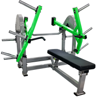 Machine à presser les pectoraux à charge libre PEAKFIT BM1002, banc plat commercial pour musculation, équipement de salle de sport pour club de fitness