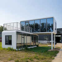 Maison-conteneur moderne Apple Cabin - Construction personnalisable en acier et panneaux sandwich pour hôtel, bureau, villa, hébergement