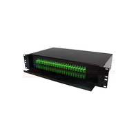 Penjualan Terlaris Kotak Terminasi Optik ODF 19 Inch 12  24  48 Core  FTTH ODF 24 Port 48  72 96 Core Panel Patch Fibra Optica ODF