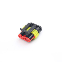 282087-1 Connecteur automobile rond étanche IP67 mâle/femelle 3P en laiton avec boîtier en nylon 12A 12V CNHY DJ7031-1.5-11 Chine