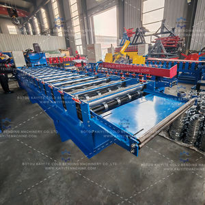 高速釉薬瓦成形機輸出品質IBRロール成形装置、古代の屋根板金瓦製造用 - Product Image 6