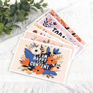 <span class=keywords><strong>Carte</strong></span> de vœux haut de gamme personnalisée en papier avec impression, lettrage en relief, pages pliées et estampage <span class=keywords><strong>à</strong></span> chaud argent ou or - Product Image 3