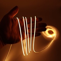 Bande LED COB ultra-étroite de 3 mm, DC 12V/24V, RA90, 400 LED/m, ruban en cuivre flexible, IP20, pour la décoration de la maison, des armoires