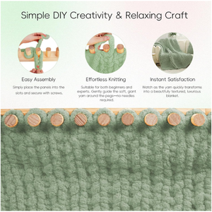 ผ้าห่มทอผืนใหญ่ขนาด70นิ้วแบบพับได้และพกพาได้สำหรับผ้าห่มขนาดใหญ่งานประดิษฐ์ทำด้วยตัวเอง - Product Image 4