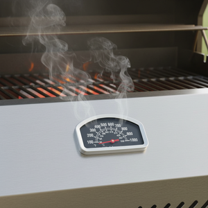 Thermomètre de four étanche en acier inoxydable bimétallique avec grand cadran, jauge de température pour <span class=keywords><strong>barbecue</strong></span>, accessoires pour <span class=keywords><strong>couvercle</strong></span> de four Kamado - Product Image 2