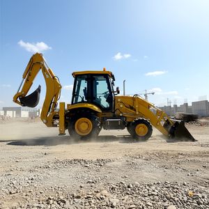 PENGIRIMAN GRATIS Excavator Backhoe 4WD Retroexcavadora 4x4 Traktor Loader Backhoe 3 Ton Mesin Diesel Epa Mini Backhoe Loader - Product Image 2