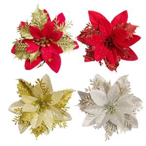 Classic Decorative Flowers Cute <strong>Christmas</strong> Flowers PE <strong>Christmas</strong> Artificial Flowers for Home Hotel <strong>Decoration</strong> - Product Image 5