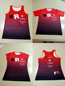 Custom Men's Casual Beach Volleyball Tanktops Knitted Breathable Anti-UV Anti-Bacterial Dry Fit Sublimation <b>Singlet</b> - Product Image 2