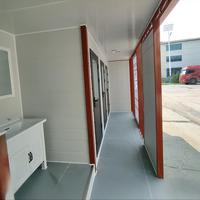 Toilettes publiques mobiles intégrées de luxe de style moderne, préfabriquées en conteneur, pour zones touristiques