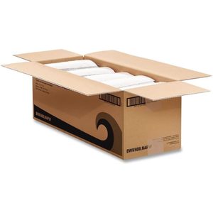 Lot de 100 serviettes de toilette blanches 1 plis 12 x 17 pouces, 5 paquets/carton - Product Image 1