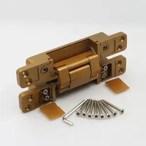 Heavy Duty Gate Hinge Zinc Alloy Invisible Hinge 180 Degree Open