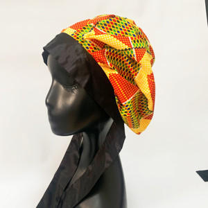 Nouvel Arrivage Beauty Dream – <span class=keywords><strong>Bonnets</strong></span> en Satin Shaash <span class=keywords><strong>Rouge</strong></span> Traditionnels Somali à Bande Large, Personnalisables avec Logo, pour Femmes - Product Image 3