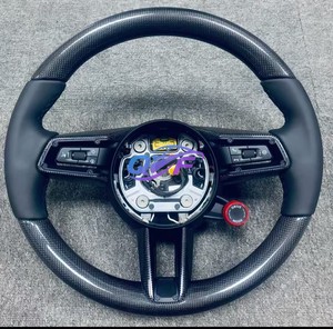 พวงมาลัยคาร์บอนไฟเบอร์ Alcantar แบบกำหนดเองขายดีปี <span class=keywords><strong>2022</strong></span> สำหรับ Porsche Cayman 987 - Product Image 6