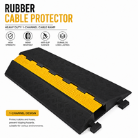 Pare-chute de vitesse professionnel en PVC et caoutchouc, mobile, pour extérieur, protection de câbles et de tuyaux routiers, 1 canal, pour la circulation