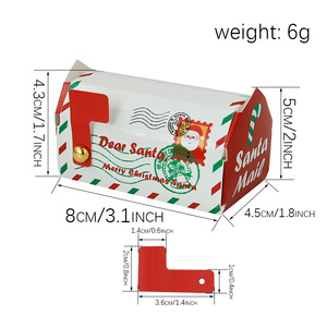 Toptan Noel Şeker Hediye Kutusu, Kabartmalı Mat Laminasyon ve UV Kaplama, Geri Dönüştürülebilir Karton, Kare Şekil - Product Image 4
