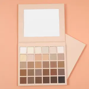 Custom Long Wear Nude Eye Shadow Palette Waterproof 30 Colors Private Label Eyeshadow Palette