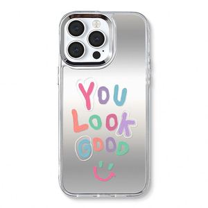 เคสโทรศัพท์ลายศิลปะสไตล์ INS พร้อมกระจกแต่งหน้า สำหรับ iPhone17 16 Pro Max 15 11 12 13 14 Pro Max XS Max XR สไตล์ INS - Product Image 6