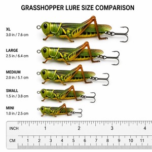 <span class=keywords><strong>Leurre</strong></span> de pêche flottant réaliste en forme de sauteuse - Appât de surface pour insectes - Product Image 3