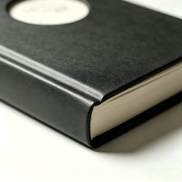Carnet A5 Premium MIND Journal en cuir PU, couverture rigide, logo personnalisé, auto-reflexion pour hommes et femmes