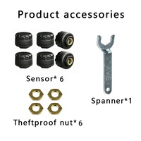 Sensori Tpms 5.0 bluetooth sensore esterno sistema di monitoraggio della pressione dei pneumatici Android IOS cellulare APP