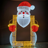 NeonShine Promotion Exceptionnelle : Figurine LED Père Noël 2,5 m de Haut, Étanche IP65, pour Intérieur/Extérieur, Jardin, Cabine Photo, Lumières Décoratives de Noël