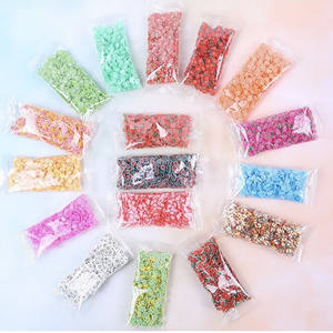 10g ongles de fruits tranches de lèvres en céramique <span class=keywords><strong>douce</strong></span> remplissage de boue de cristal adhésif résistant à l'huile confettis en argile polymère - Product Image 1